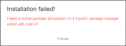 error message